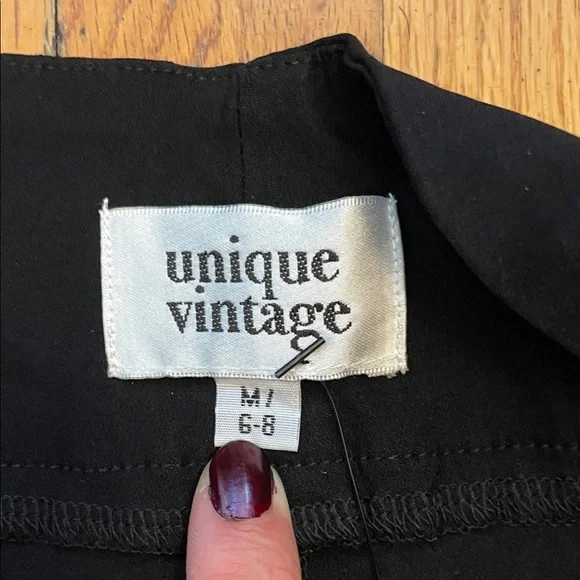 Black High Waisted Cigarette Pant 1950s - Picture 3 of 7